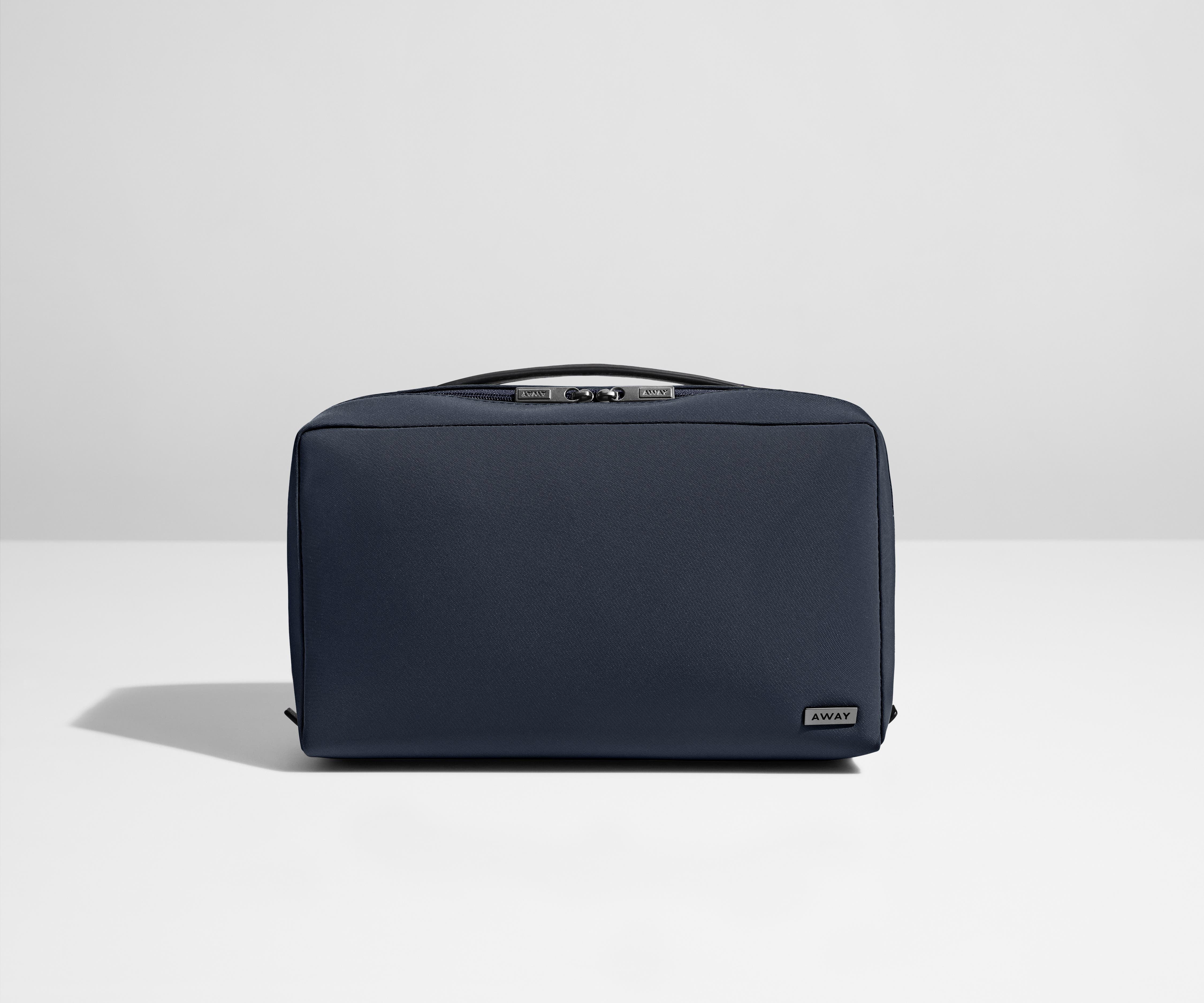 Premium Large Navy Blue Toiletry Bag for Travel - Waterproof Cosmetic Organizer with Hanging Hook for Bathroom, Gym & Weekend Getaways
