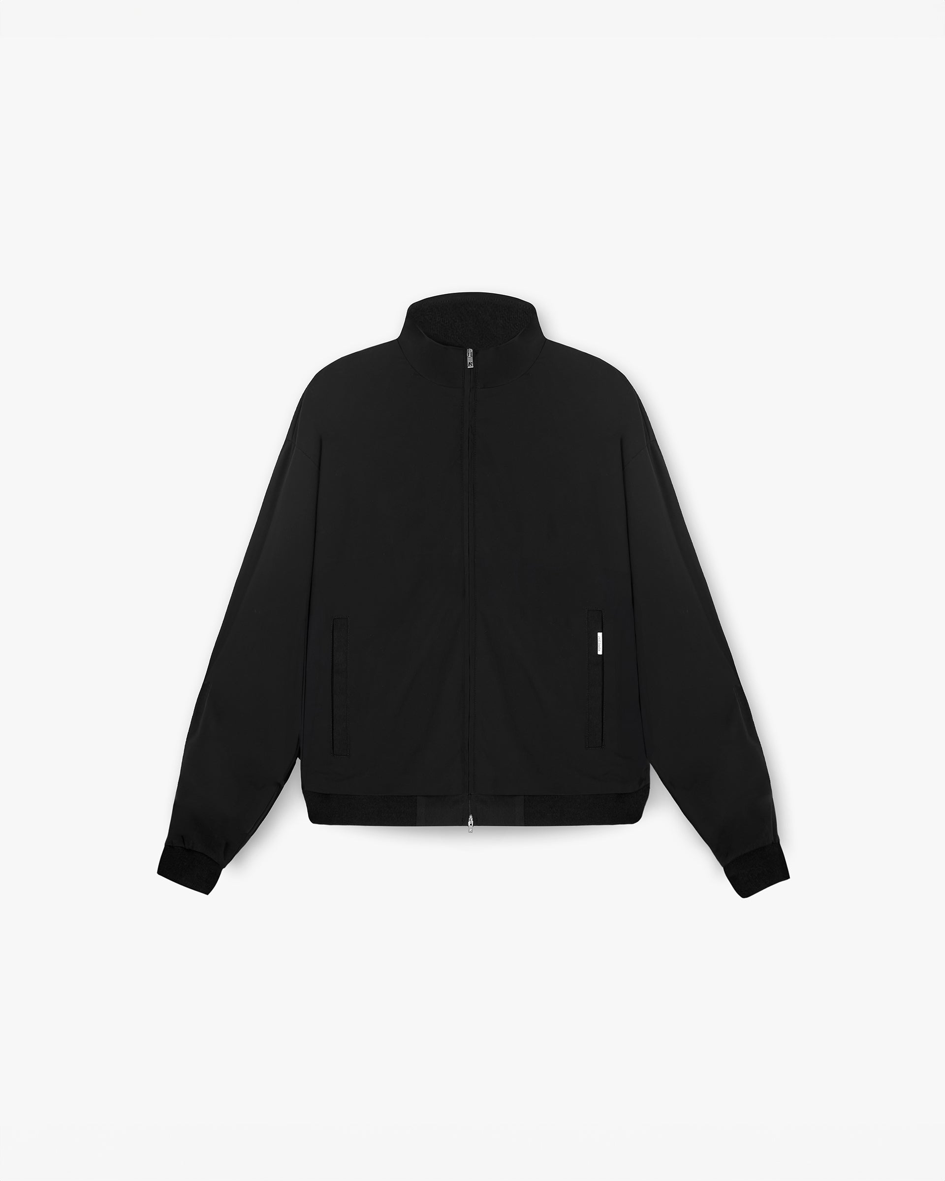 Initial Track Jacket - Black | Stylish Men's & Women's Lightweight Running Jacket for Outdoor Sports & Casual Wear