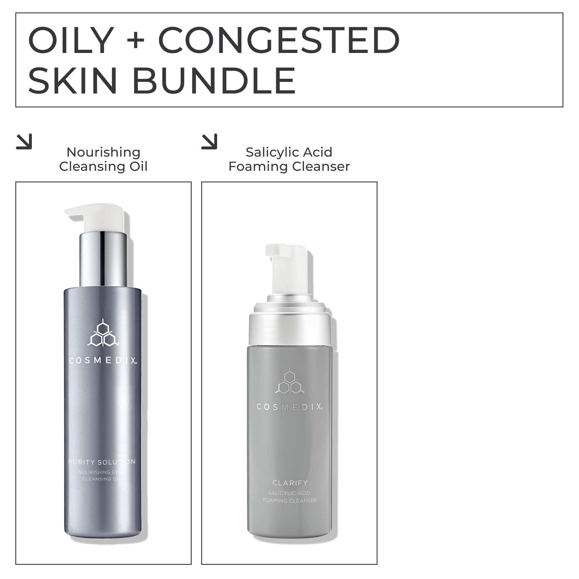Best Oily & Congested Skin Care Bundle - Deep Cleansing & Pore Minimizing Set for Acne-Prone Skin | Perfect for Daily Skincare Routine & Travel