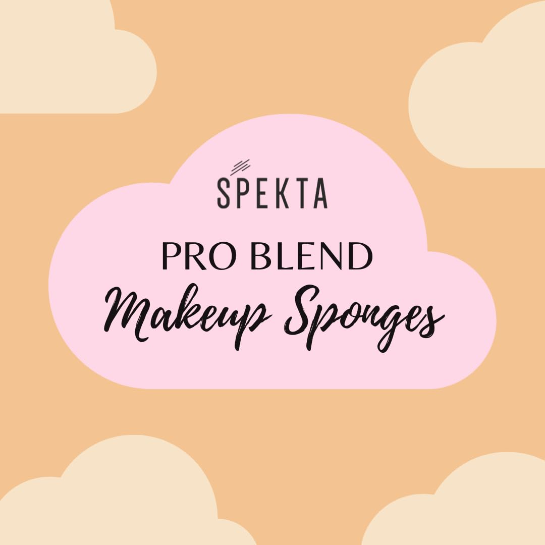 Spekta Pro Blend Beauty Blender - Super Soft Latex-Free Makeup Sponge for Flawless Foundation & Concealer Application - Perfect for Wet or Dry Use - Teardrop Shape (1 Pack) - Ideal for Everyday Makeup, Professional Artists & Travel