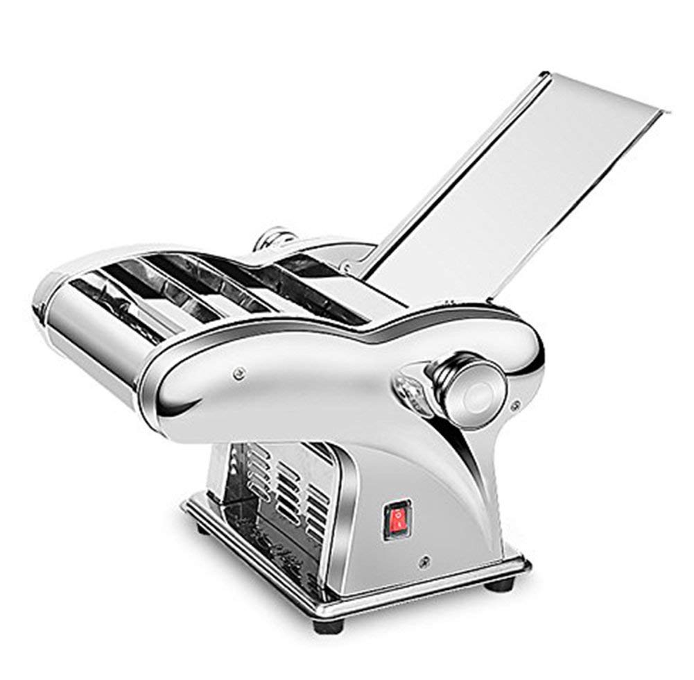 Electric Pasta Maker Machine - Automatic Noodle Roller with 4 Stainless Steel Cutters & Washable Aluminum Alloy Rollers for Homemade Pasta, Dumplings & Vegetable Noodles | Perfect for Italian Cuisine, Asian Dishes & Healthy Meal Prep