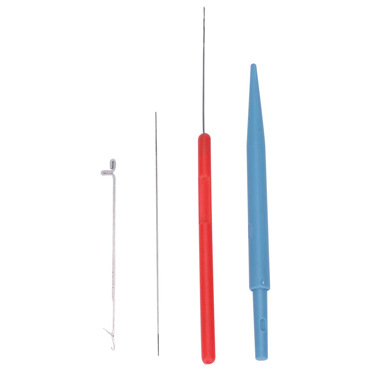 4-Piece Reusable Beading Needle Threader Set - Professional Beading Tools for Jewelry Making, Crochet & Sewing - Perfect for DIY Crafts, Beadwork, and Handmade Accessories