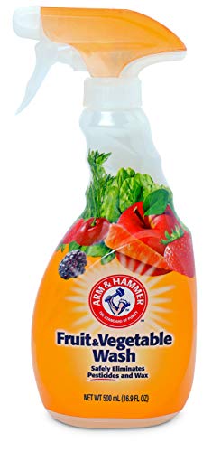 Arm & Hammer Fruit & Vegetable Wash Spray - 16.9oz Natural Produce Cleaner for Fresh Fruits & Veggies | USDA Certified | Perfect for Organic Produce, Pre-Washing Salads & Removing Pesticides