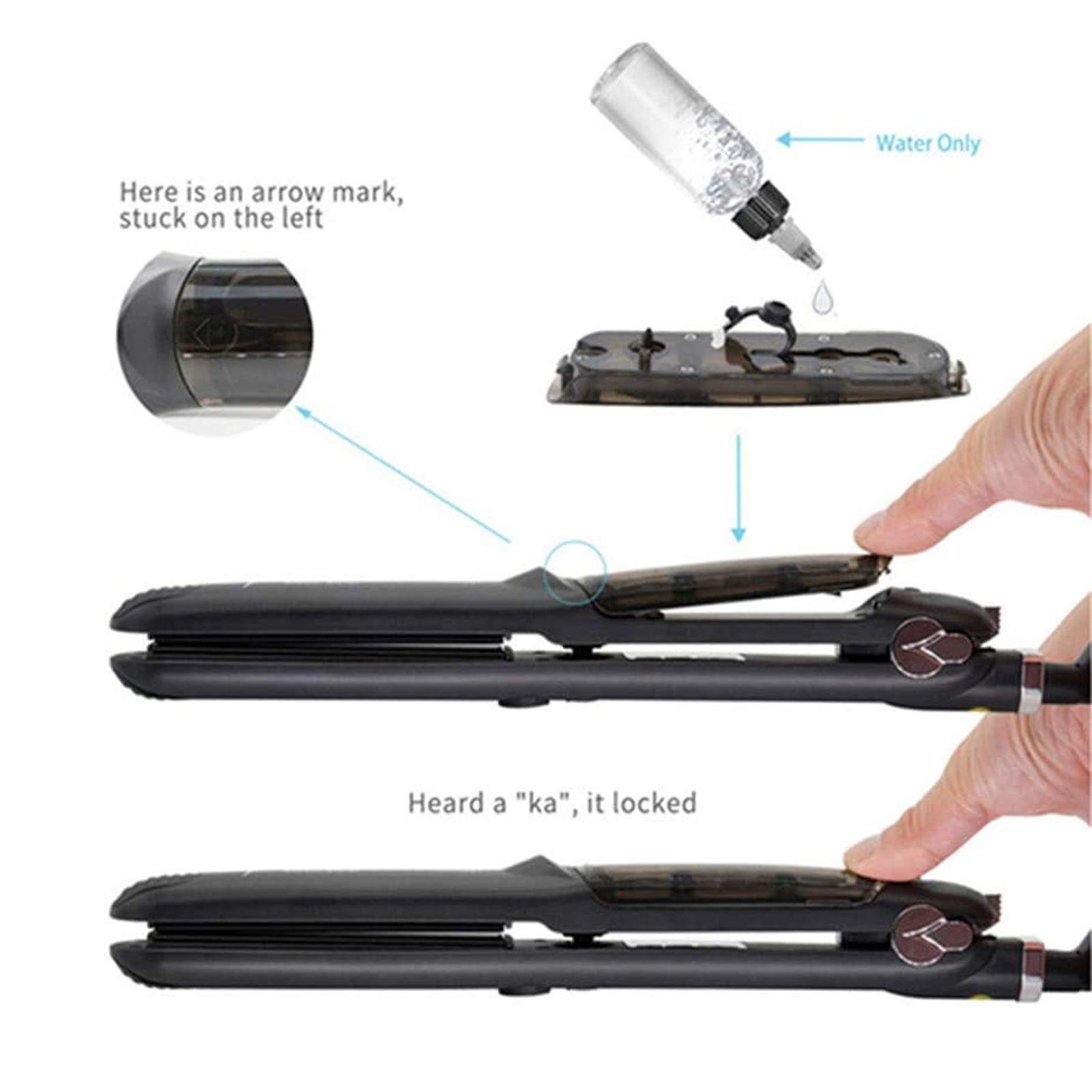 Professional Ceramic Curling Iron with Adjustable Heat Settings - Create Shiny Smooth Curls & Waves for Salon-Quality Styling at Home or On-The-Go