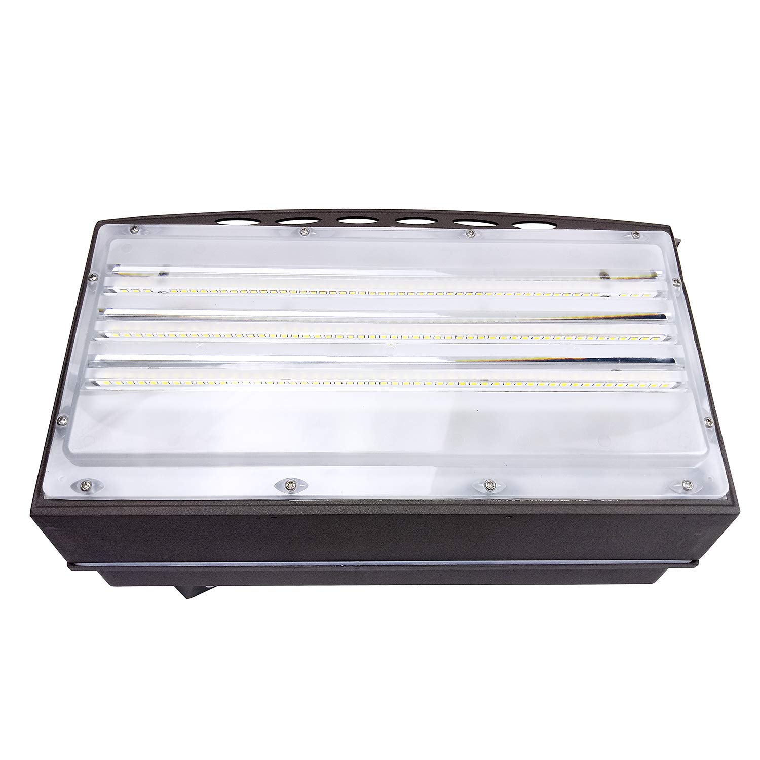 1000LED 120W LED Wall Pack Light, 15,800 Lumens, AC120V-277V, Daylight White 5000K, Outdoor Security Lighting - UL DLC Listed - Perfect for Warehouse, Parking Lot, and Building Exterior Illumination