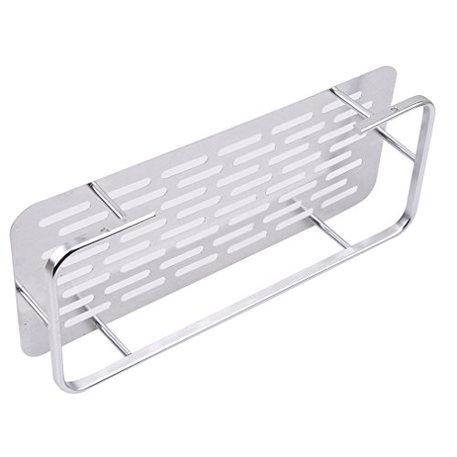 GUAngqi Bathroom Shelf - Wall Mounted Shower Shelf Basket, 2-Tier Rectangle Storage Rack Organizer for Bathroom & Shower (Easy Installation, Rustproof) - Perfect for Small Spaces, Apartments and Dorm Rooms