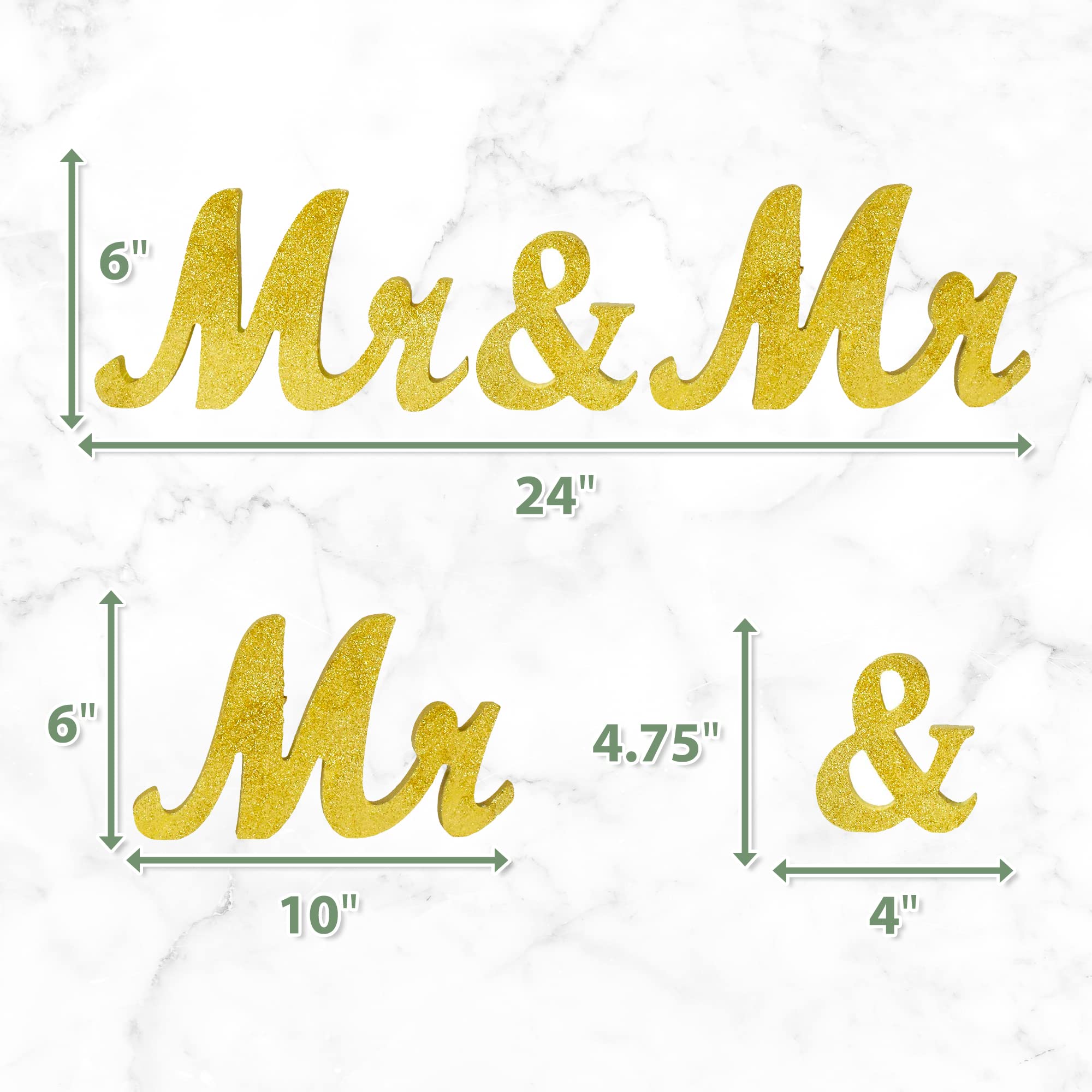 Gold Wood Gay Men Wedding Sign - Handmade Mandala Crafts for LGBT Wedding Decor, Engagement Party & Same-Sex Ceremony | Perfect for Gay Couples' Big Day, Reception Backdrop & Pride Celebration Decorations