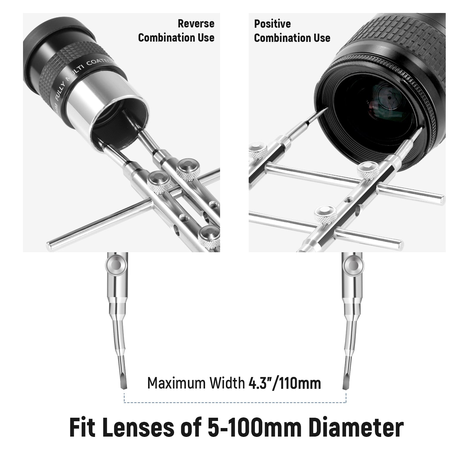 NEEWER Professional Lens Sucker and Spanner Kit for DSLR Mirrorless Cameras - Easy Lens Removal & Installation for Photography & Videography