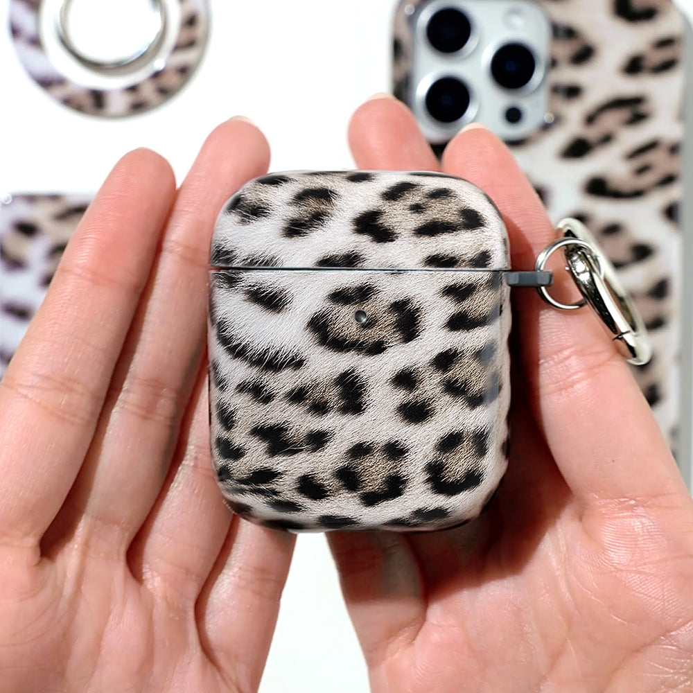 Arctic Leopard AirPod Case - Stylish Protective Cover for Apple AirPods 1/2/3 & Pro - Perfect for Workouts, Travel & Everyday Use