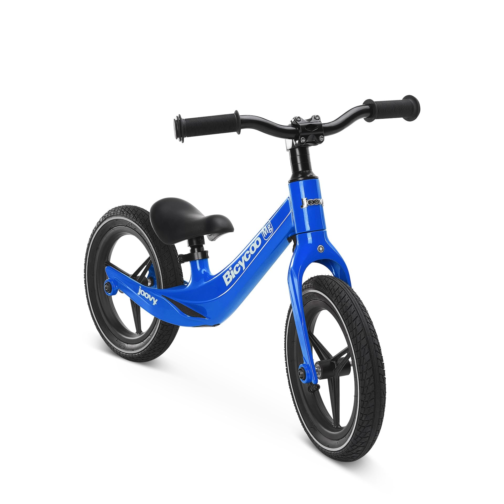 Joovy Bicycoo Mg Balance Bike for Toddlers Ages 2-5 Years | Blue No-Pedal Training Bike | First Bike for Kids Learning to Ride | Perfect for Backyard, Park & Sidewalk Riding