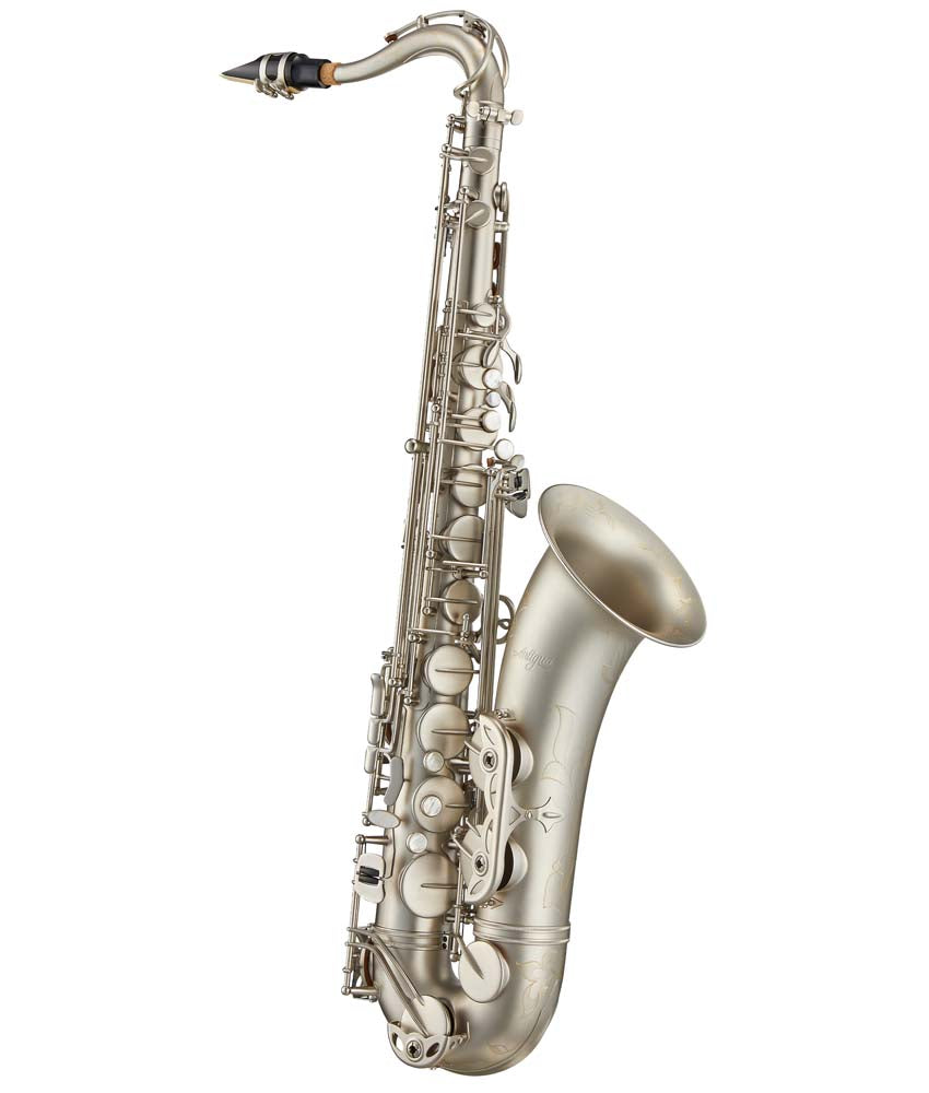 Antigua Winds TS4248 PowerBell Bb Tenor Saxophone - Professional Brass Instrument with Classic Nickel Finish | Perfect for Jazz, Marching Band & Studio Performances
