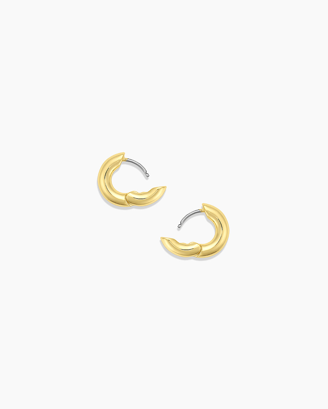 Luxury Gold Huggie Hoop Earrings for Women - 14K Gold Plated Small Hoops - Minimalist Everyday Earrings for Work, Party & Gifting