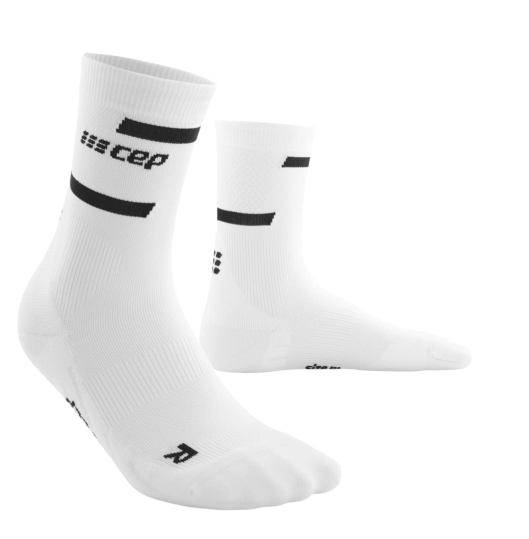 CEP Men's Performance Running Socks 4.0 - Mid Cut Athletic Crew Socks for Marathon, Training & Workout - Breathable & Supportive Compression Socks for Runners