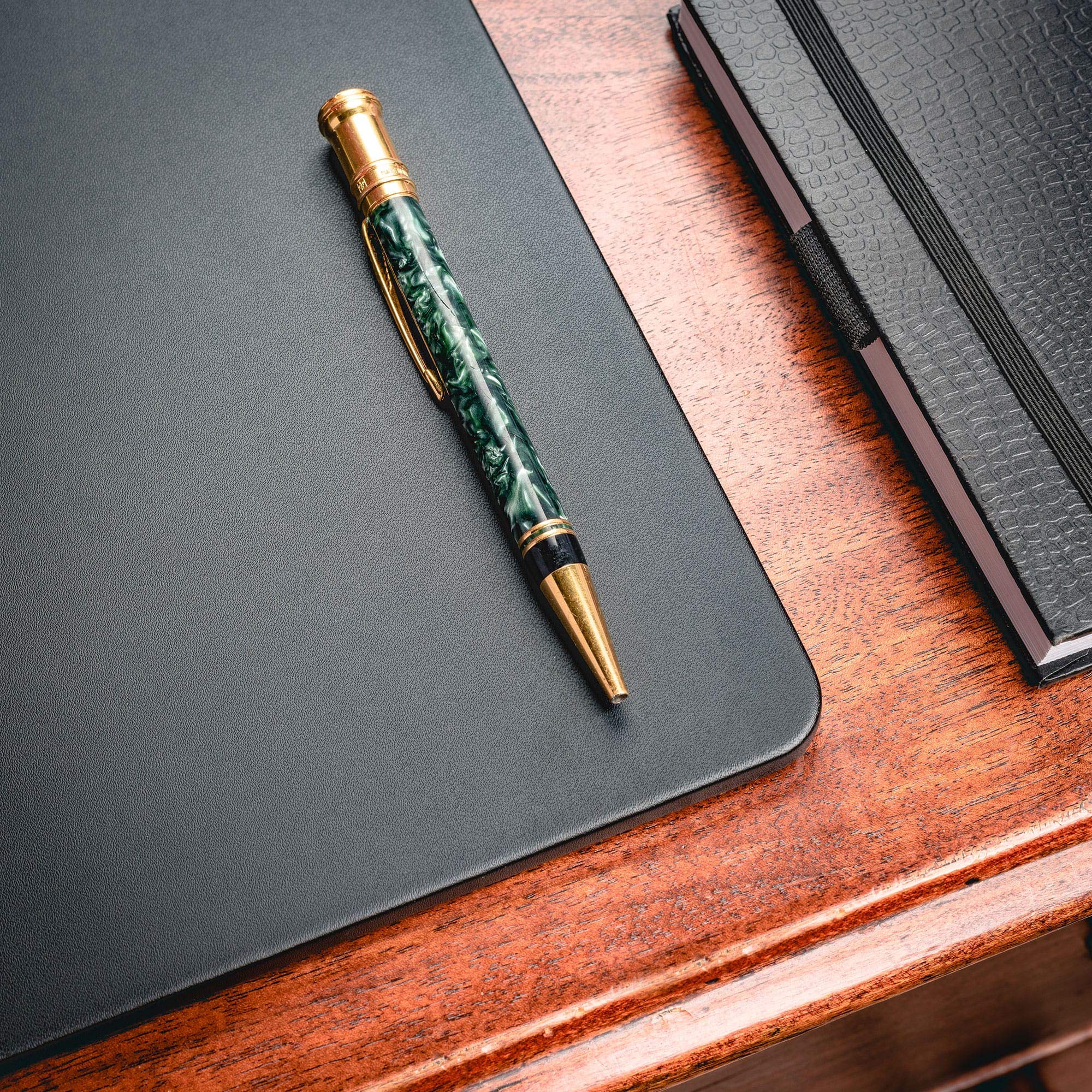 Premium Leatherette Desk Mat - Non-Slip Luxury Leather Writing Surface Protector (30