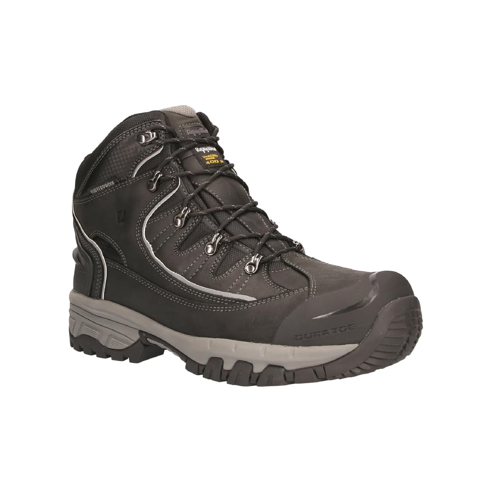 RefrigiWear Men's Frostline Hiker Waterproof Insulated Work Boots - Winter Safety Boots for Construction, Hunting & Outdoor Jobs in Cold Weather