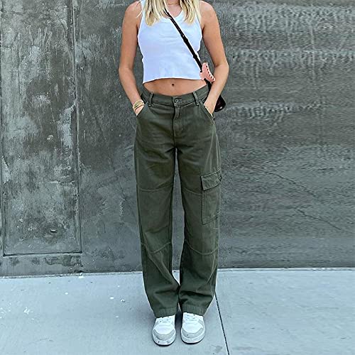 KMBANGI Women's High Waisted Wide Leg Jeans - Straight Denim Pants for Casual & Y2K Streetwear | Baggy Trousers for Everyday Wear, Office & Fashion Outfits