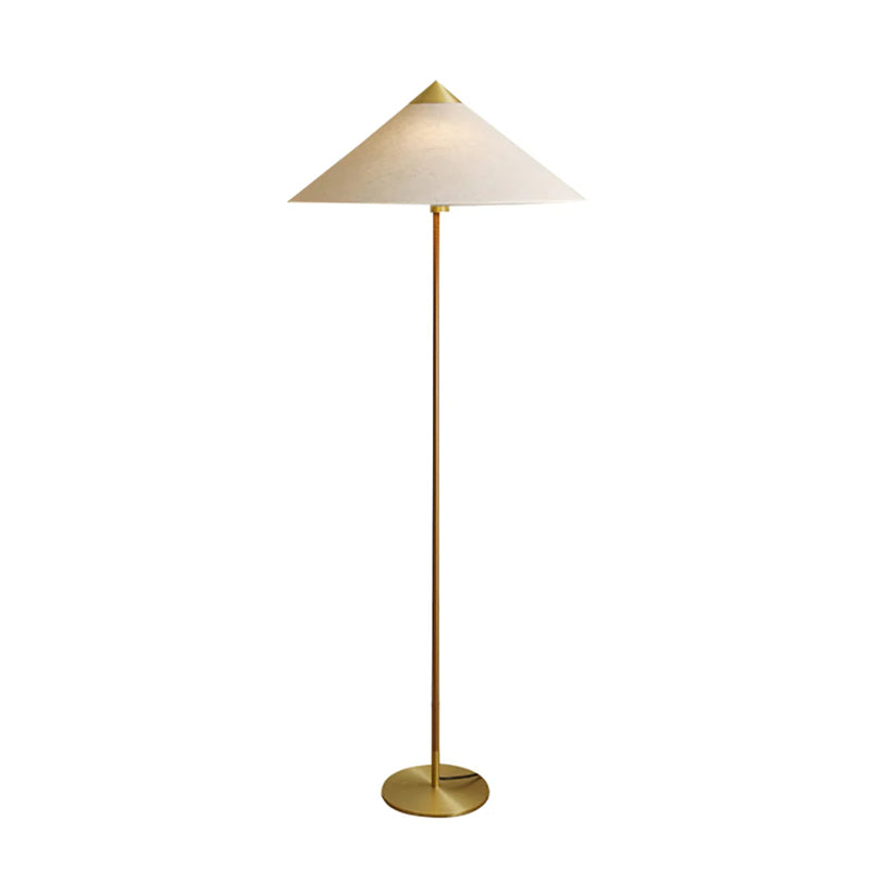 Modern Chinese Hat Floor Lamp - Stylish Rattan Shade for Living Room, Bedroom & Office Decor - Perfect for Cozy Ambiance and Reading Nook Lighting