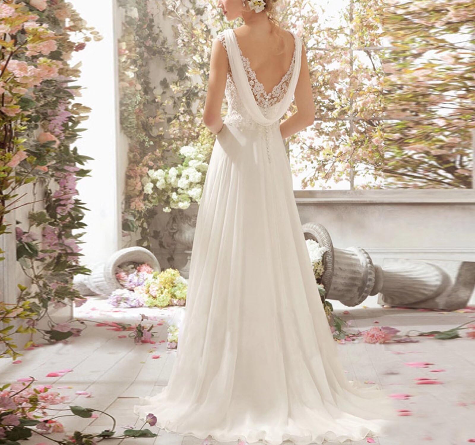 Elegant Beach Wedding Dresses for Bride – High Low Sequins Sleeveless Pleated Sweetheart Long Bridal Gowns for Women | Perfect for Destination Weddings, Beach Ceremonies & Romantic Photoshoots