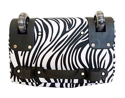 Zebra Print Duffle Bag with Wheels - Large Gym Tote, Travel Luggage & Sports Equipment Carrier for Workouts, Trips & Outdoor Adventures