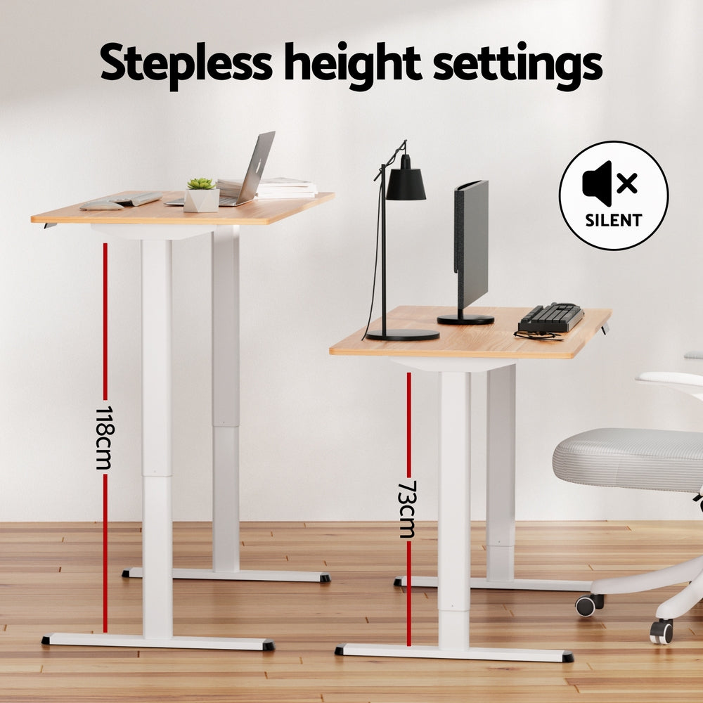 120CM Artiss Electric Standing Desk - Adjustable Height Sit Stand Desk for Home Office, Computer Workstation | Perfect for Remote Work, Gaming & Study