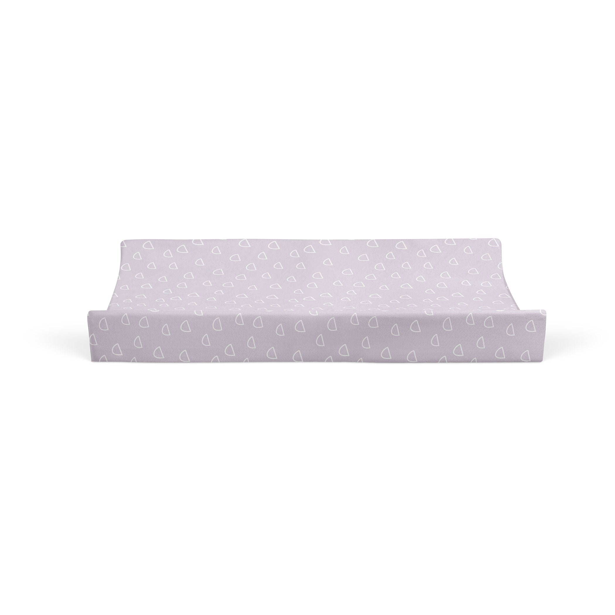Nordic Style 2-Pack Waterproof Changing Pad Covers - Soft Peach & Lilac Colors for Baby Nursery, Daycare & Travel Use