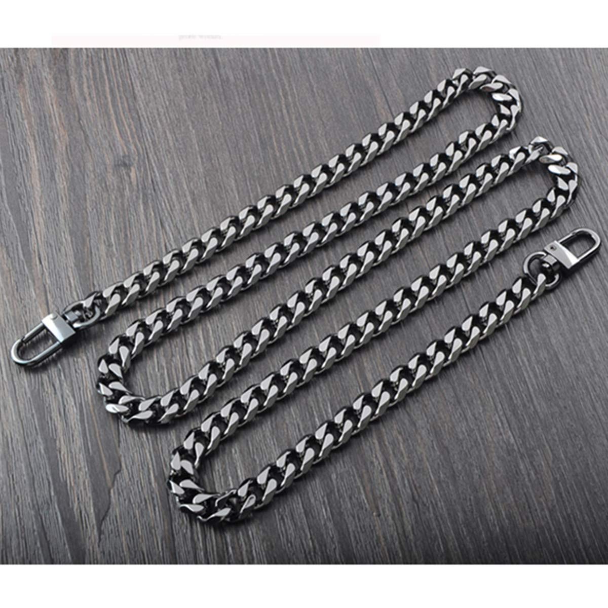 6-Pack Black Iron Metal Chain Straps for Handbags & Purses - DIY Replacement Shoulder & Crossbody Strap (23 Inch Length) - Perfect for Fashion Accessories, Bag Repair & Style Upgrade