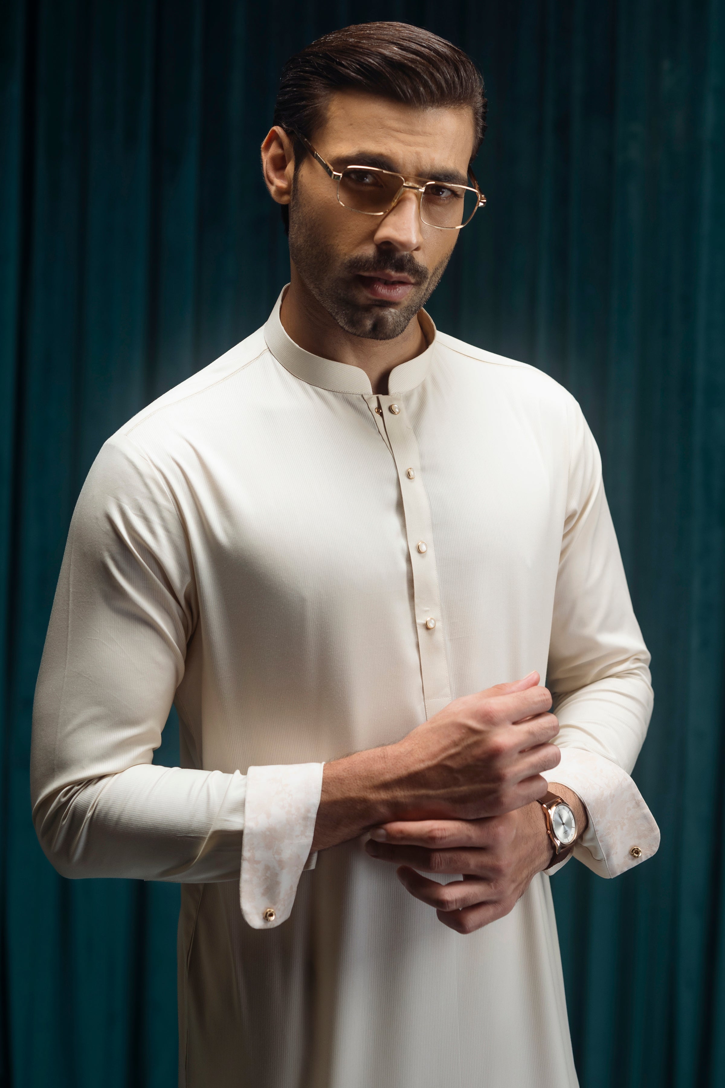 Stylish Blended Brown Kurta Trouser Set for Men & Women - Comfortable Ethnic Wear for Cast & Crew - Perfect for Festivals, Weddings, and Cultural Events