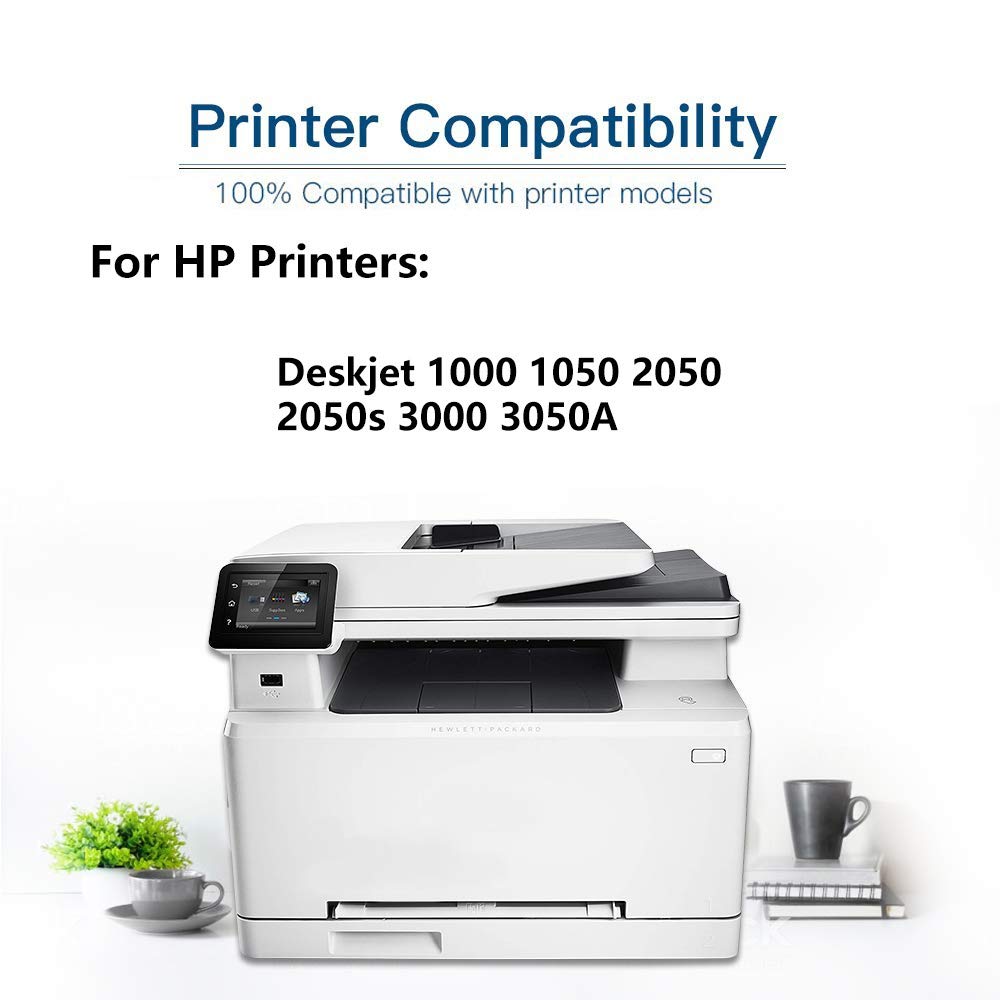 8-Pack (4 Black + 4 Tri-Color) High Yield Remanufactured Ink Cartridge Replacement for HP 122XL 122XL - Compatible with HP Deskjet 1000 1050 2050 2050s 3000 3050A Printers - Perfect for Home, Office & School Printing Needs