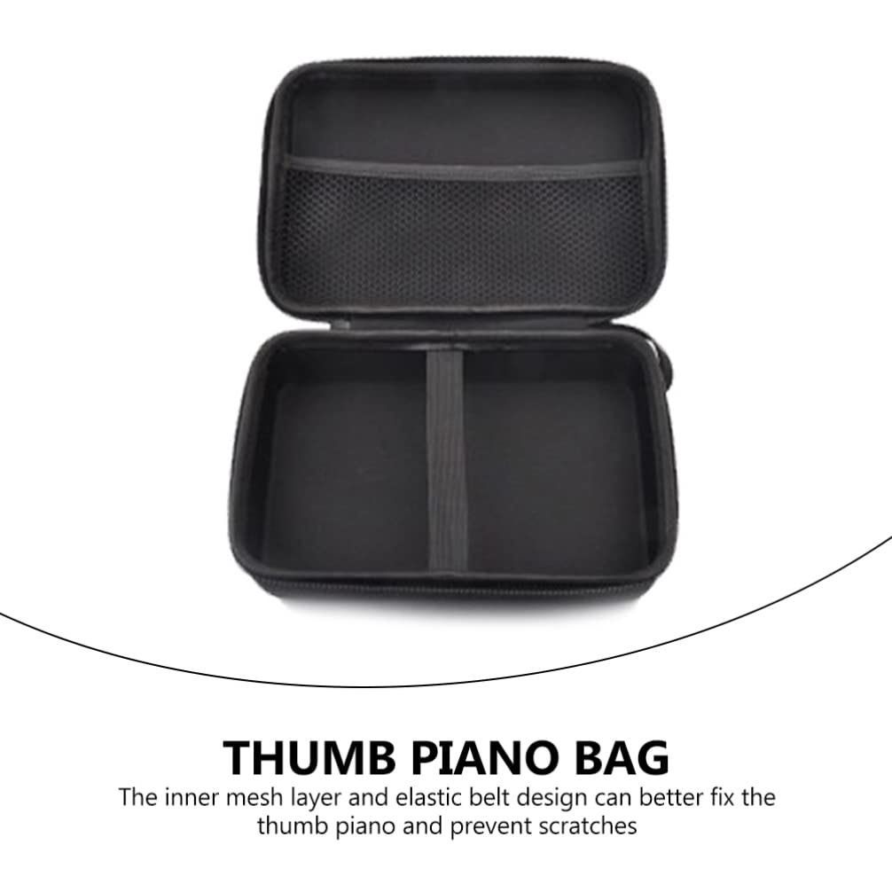 17 Key Kalimba Case - Shockproof Thumb Piano Holder Bag with Mesh, EVA Storage Box for 17-Key Kalimba - Perfect for Travel, Practice & Performance Accessories