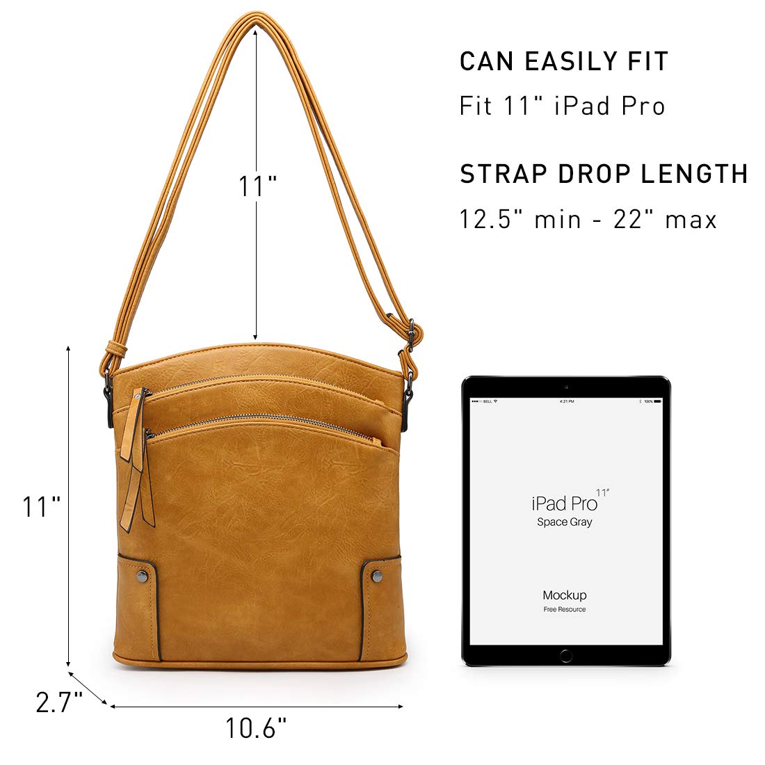 VONMAY Women's Crossbody Bag with Multiple Pockets - Stylish Shoulder Purse for Everyday Use, Travel & Shopping