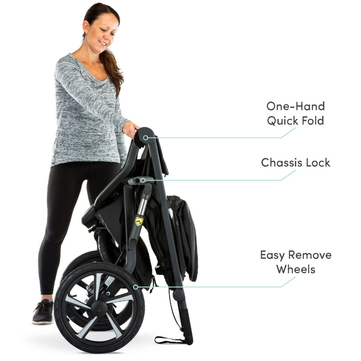 BOB Alterrain Pro Jogging Stroller - All-Terrain Running Stroller for Active Parents | Lightweight & Durable Design for Outdoor Adventures | Perfect for Trail Running, Beach Walks & City Jogging