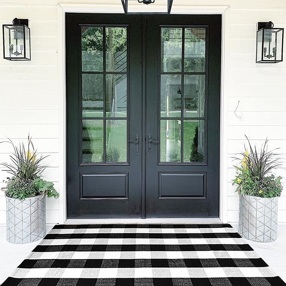 Buffalo Plaid Cotton Rug 35.4