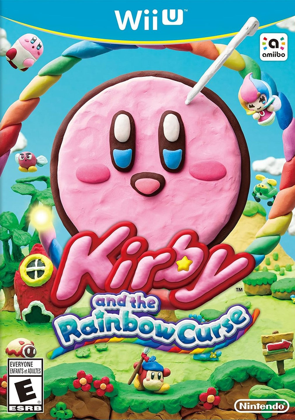 Kirby & The Rainbow Curse - Nintendo Wii U Game | Action-Adventure Platformer | Fun for Kids & Family Game Night
