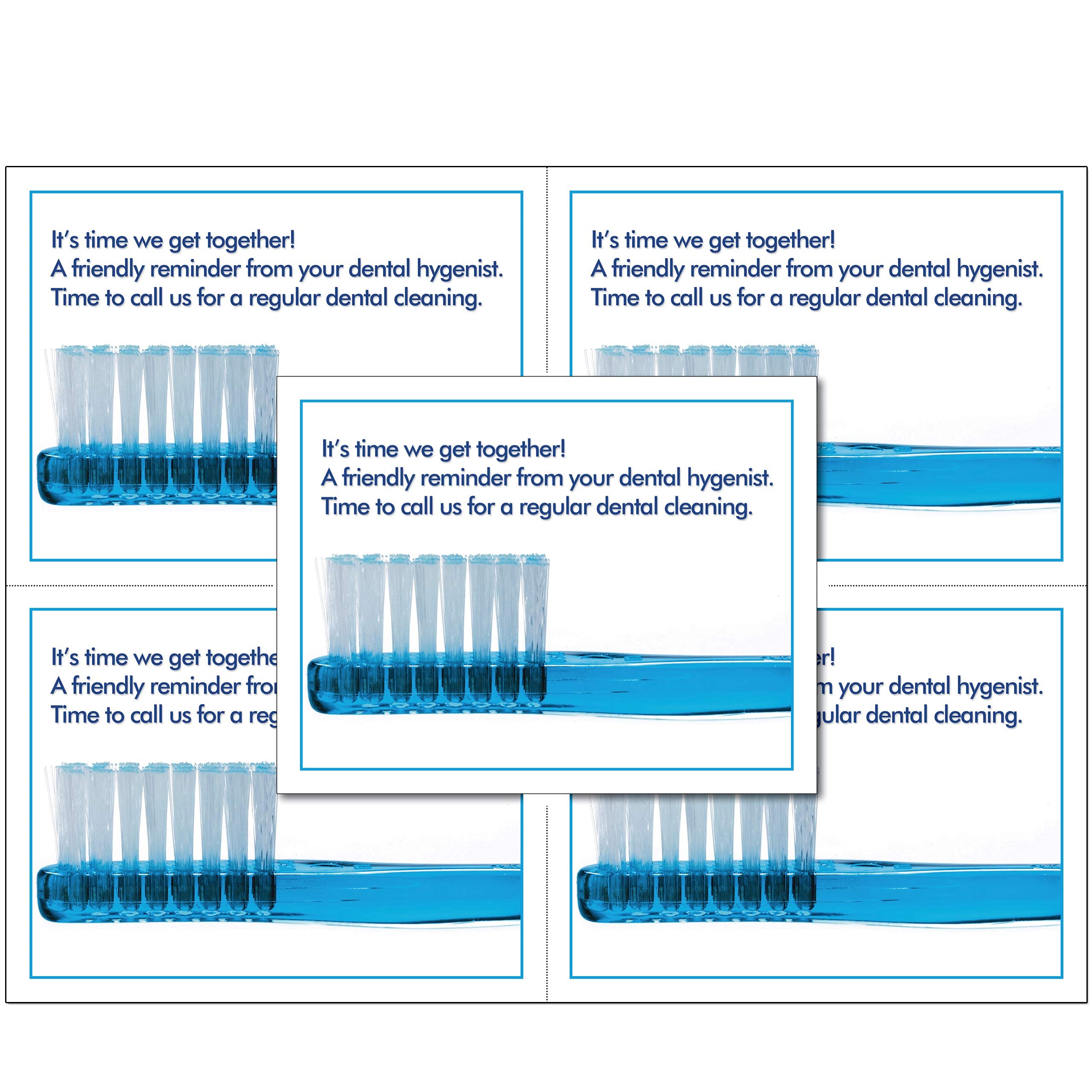 Dental Hygiene Appointment Reminder Postcards - 1000 Pack of 4.25
