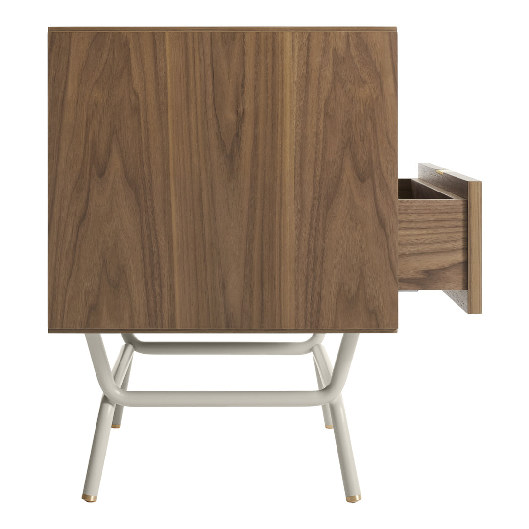 Modern Blu Dot Dang Nightstand - Minimalist Bedside Table with Storage Shelf | Perfect for Small Spaces, Bedrooms & Apartments