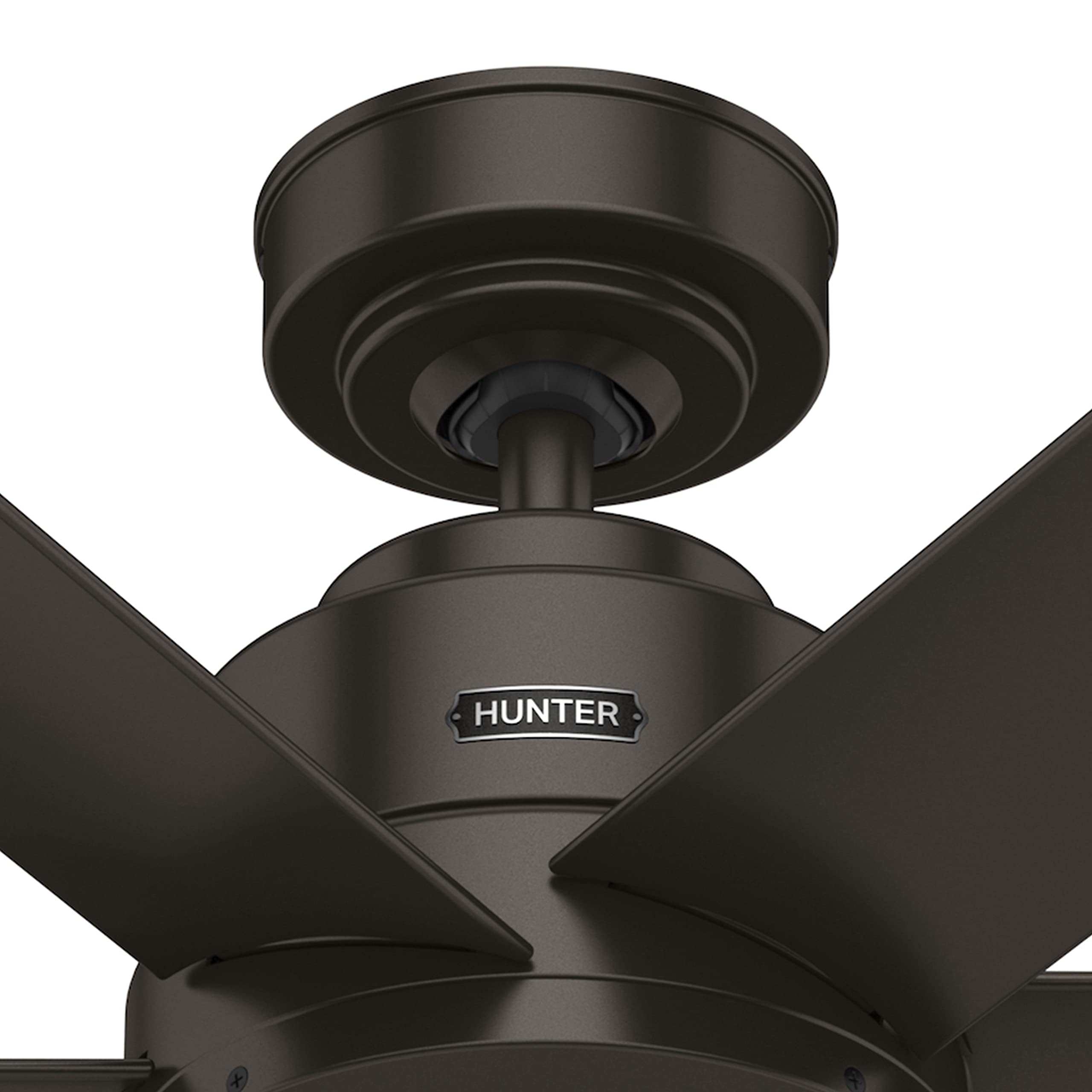 Hunter Fan 44 Inch Contemporary Premier Bronze Finish Outdoor Ceiling Fan with 6 Blades - Energy Efficient & Weather Resistant - Perfect for Patio, Deck, and Covered Porch Areas (Renewed)