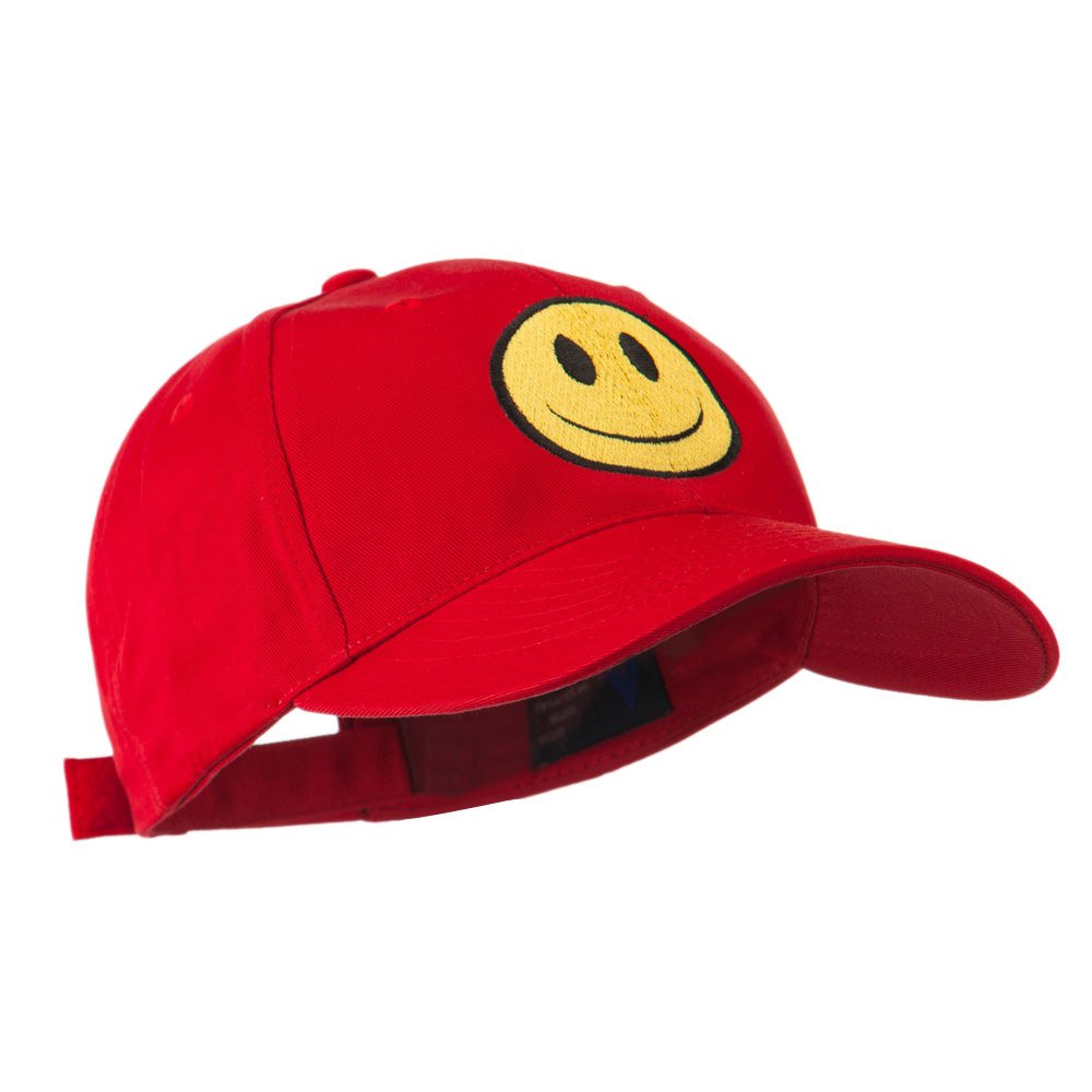 Smile Face Embroidered Baseball Cap - Trendy Emoji Hat for Men & Women - Perfect for Outdoor Activities, Sports & Casual Wear | e4Hats.com