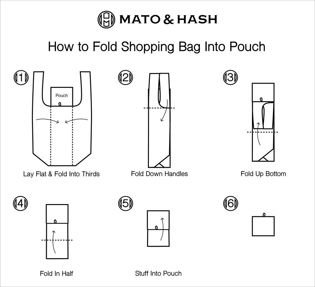 Eco-Friendly Mato & Hash Reusable Shopping Bags - Large Foldable Heavy Duty Tote for Groceries, Beach, Travel & Daily Use | Sustainable Shopping Solution