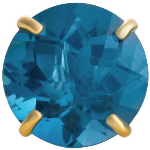 Yellow Gold | London Blue Topaz