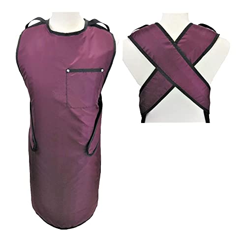 Lead Apron Quick Drop 9350 Adonis - X-ray Radiation Protection Apron for Medical & Dental Use - USA Made - Sizes XS Female to XXXL Male (Small Male, Burgundy) - Ideal for Radiology, Fluoroscopy & Chiropractic Clinics