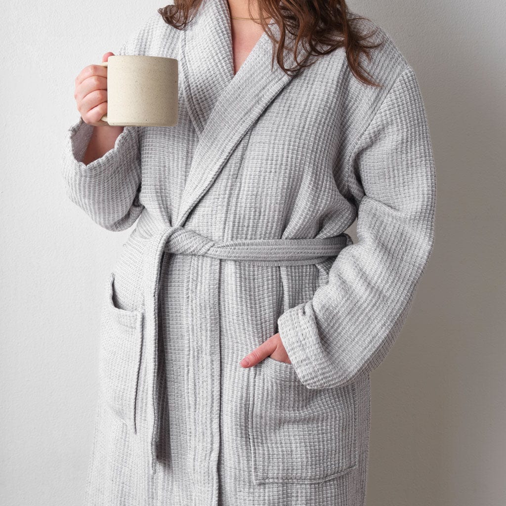 Premium Aegean Cotton Bath Robe for Women & Men - Soft Absorbent Luxury Spa Robe - Perfect for Home, Hotel & Beach Relaxation