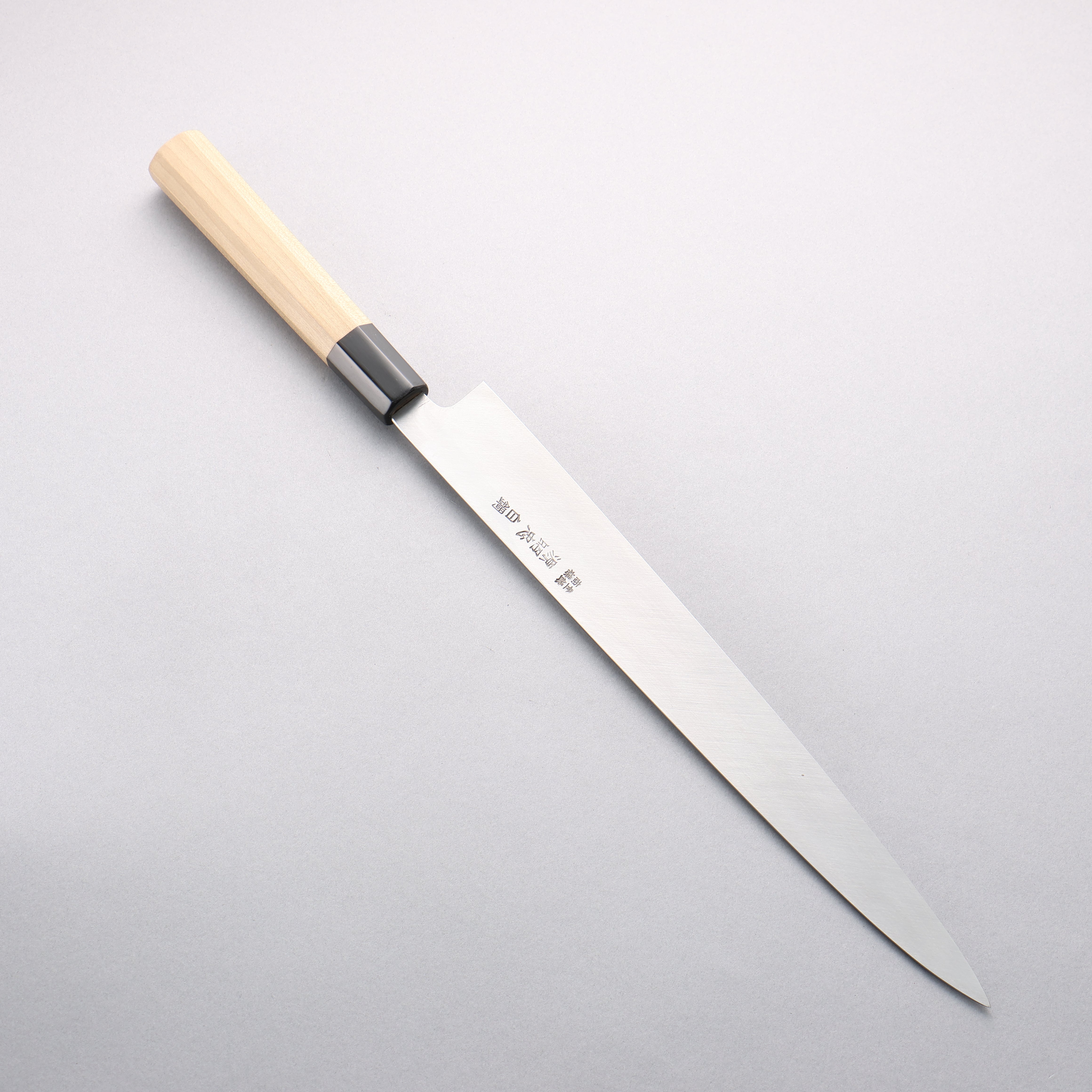 Premium White Steel No.2 Yanagiba Sushi Knife 300mm - Magnolia Wood Handle with Water Buffalo Horn Ferrule - Perfect for Sushi Chefs & Japanese Cuisine Preparation