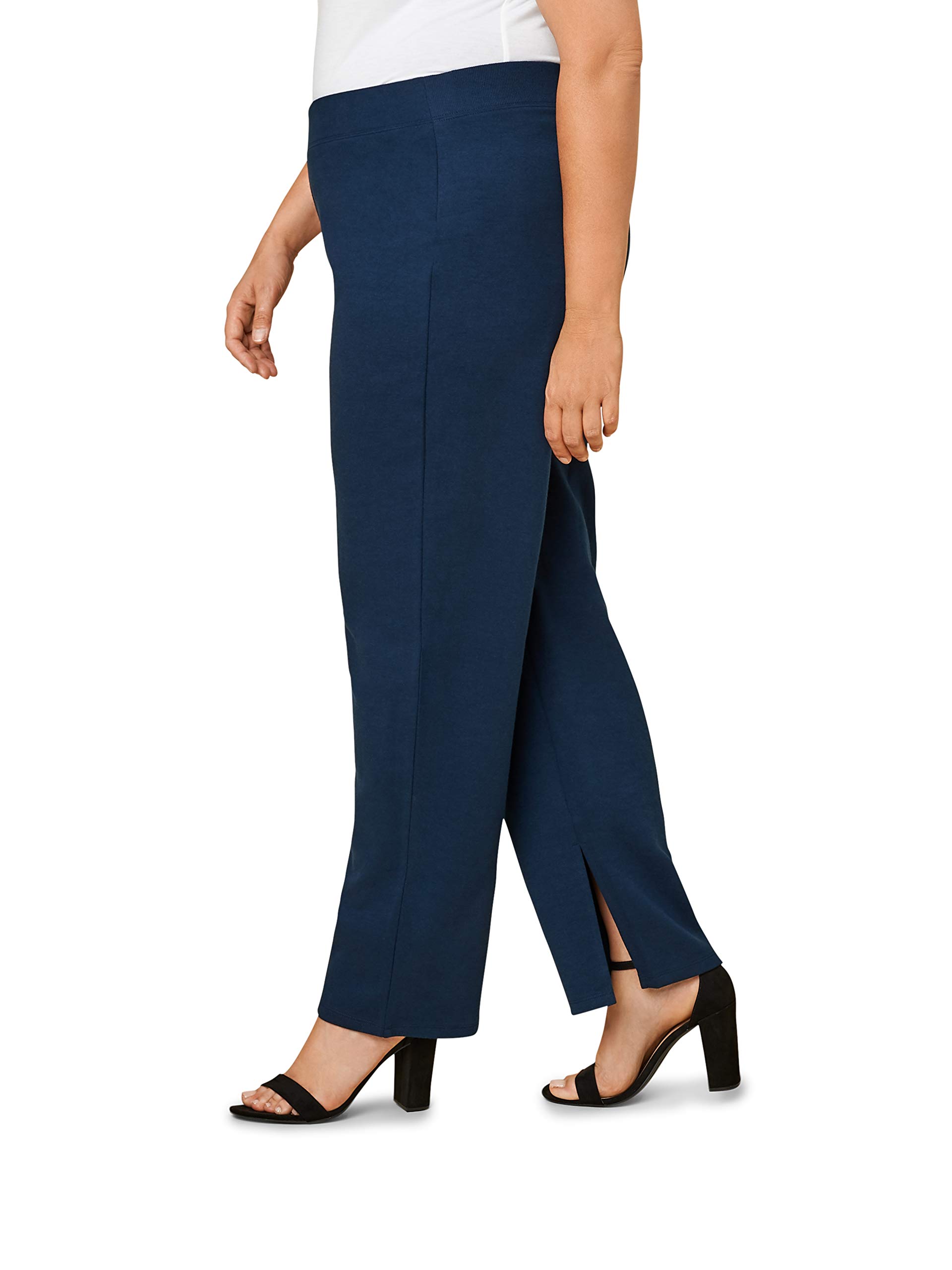 Fruit of the Loom Women's Plus Size Stretch Comfort Dress Pants for Work & Office - Professional Business Casual Trousers for Women