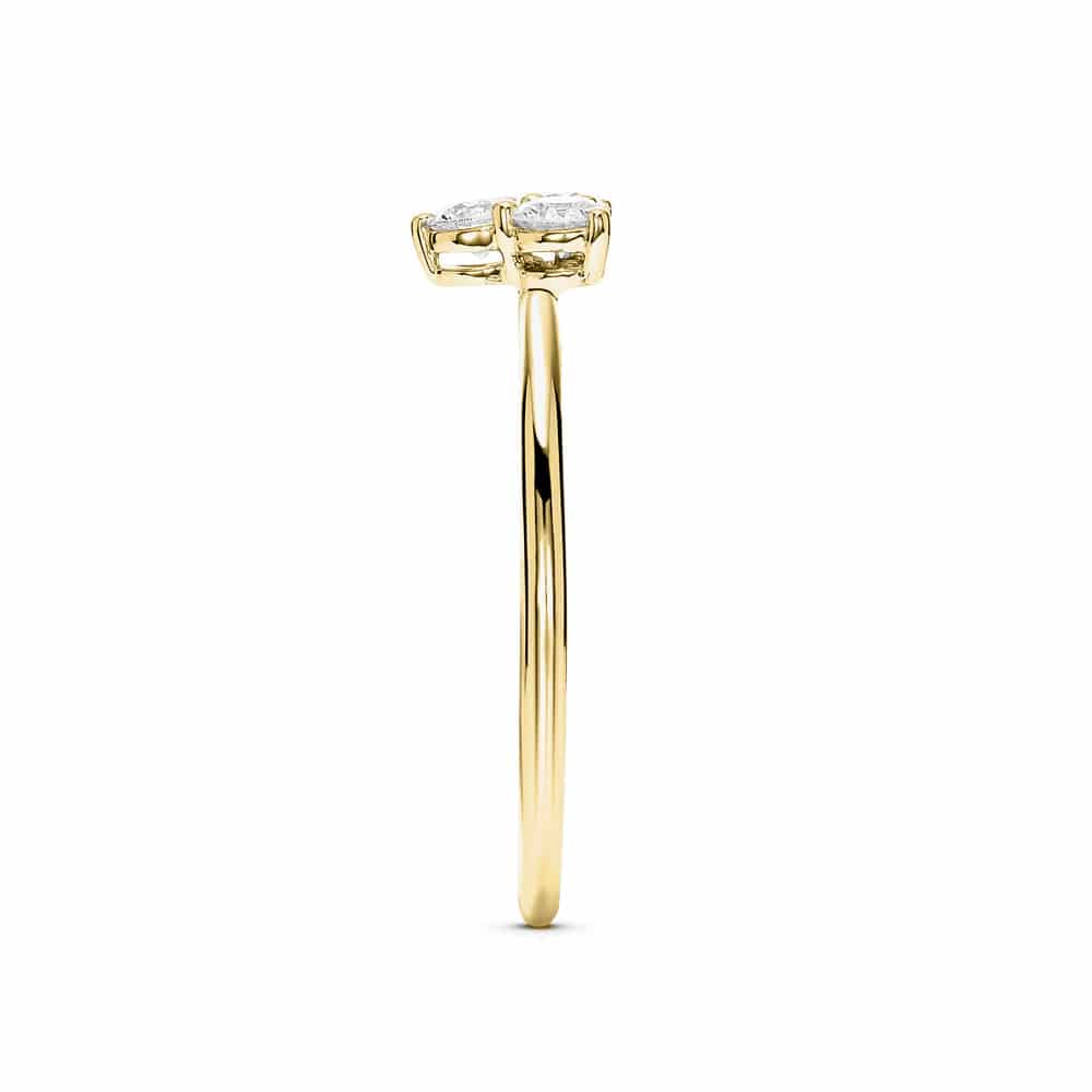 Lab Grown Diamond Promise Ring - Mini Trio Set for Women, Dainty & Elegant, Perfect for Anniversaries, Engagements & Special Occasions