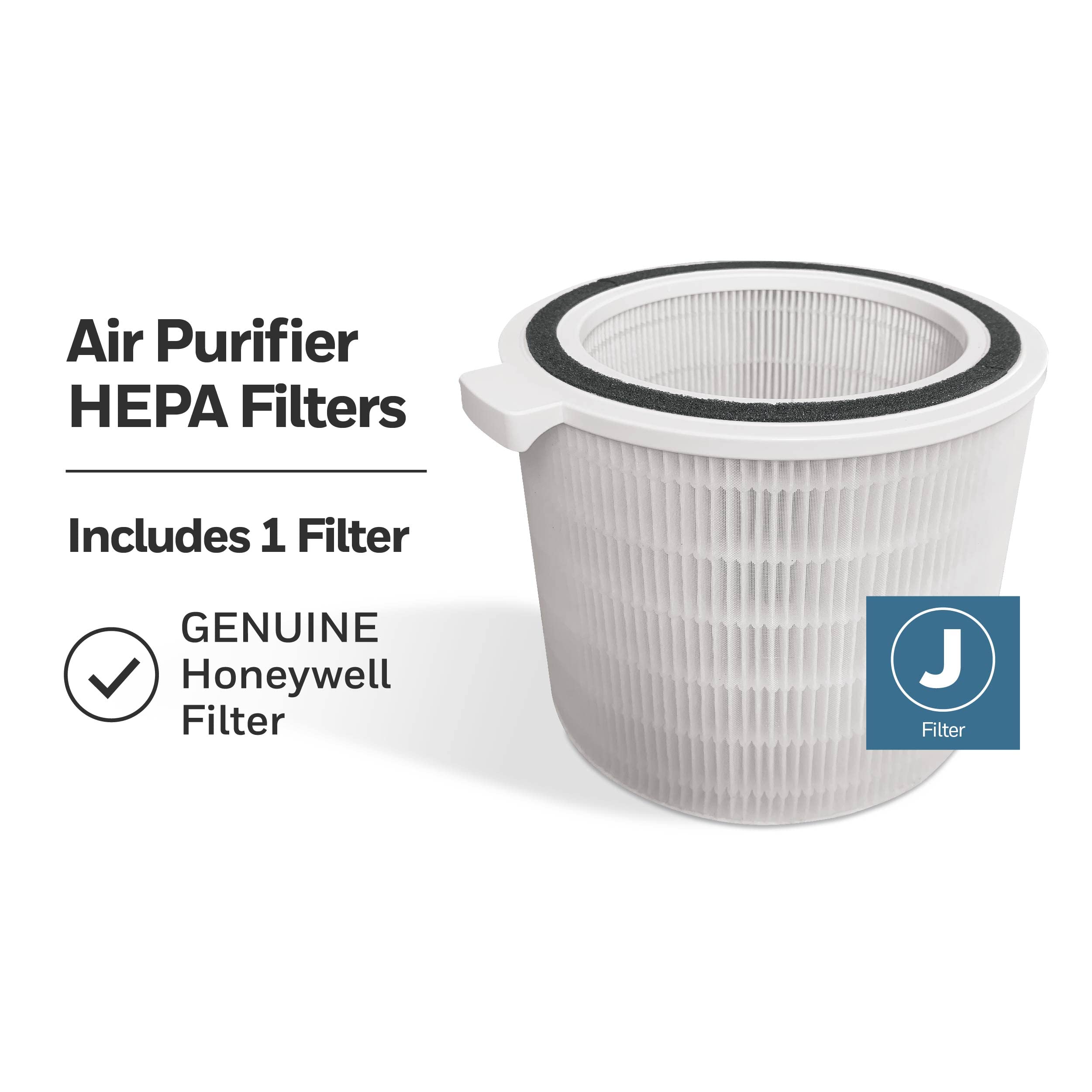 Honeywell HEPA Air Purifier Filter HRFJ830 - Replacement Air Filter for Honeywell HP1830 Air Purifiers | Captures Allergens, Wildfire Smoke, Dust, Pet Dander & Pollen | 1-Pack | Perfect for Allergy Sufferers & Smoke Removal in Homes & Offices