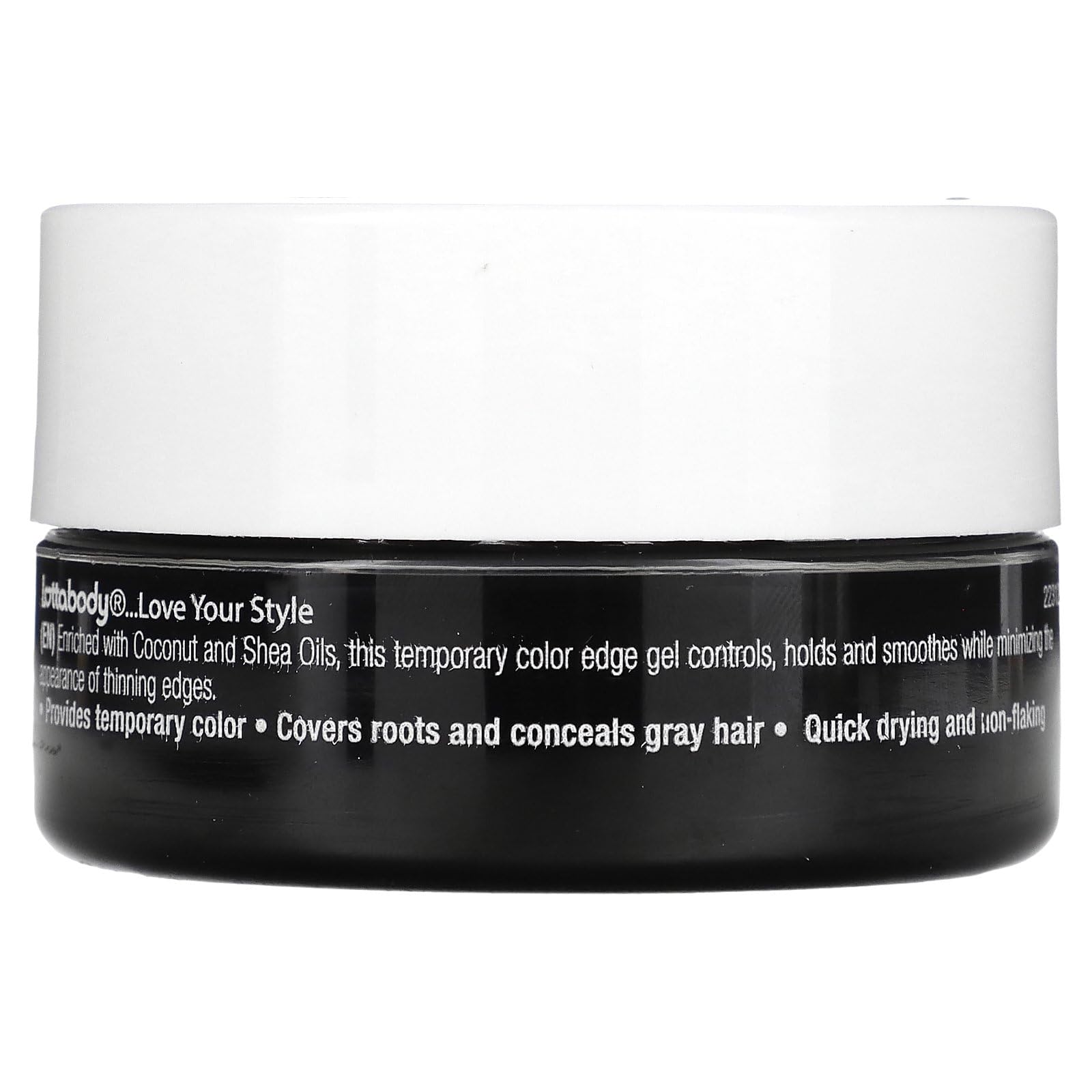 Lottabody Control Me Edge Gel with Coconut & Shea Oils - Strong Hold Styling Gel for All Hair Types - Perfect for Curly, Natural & Braided Hairstyles
