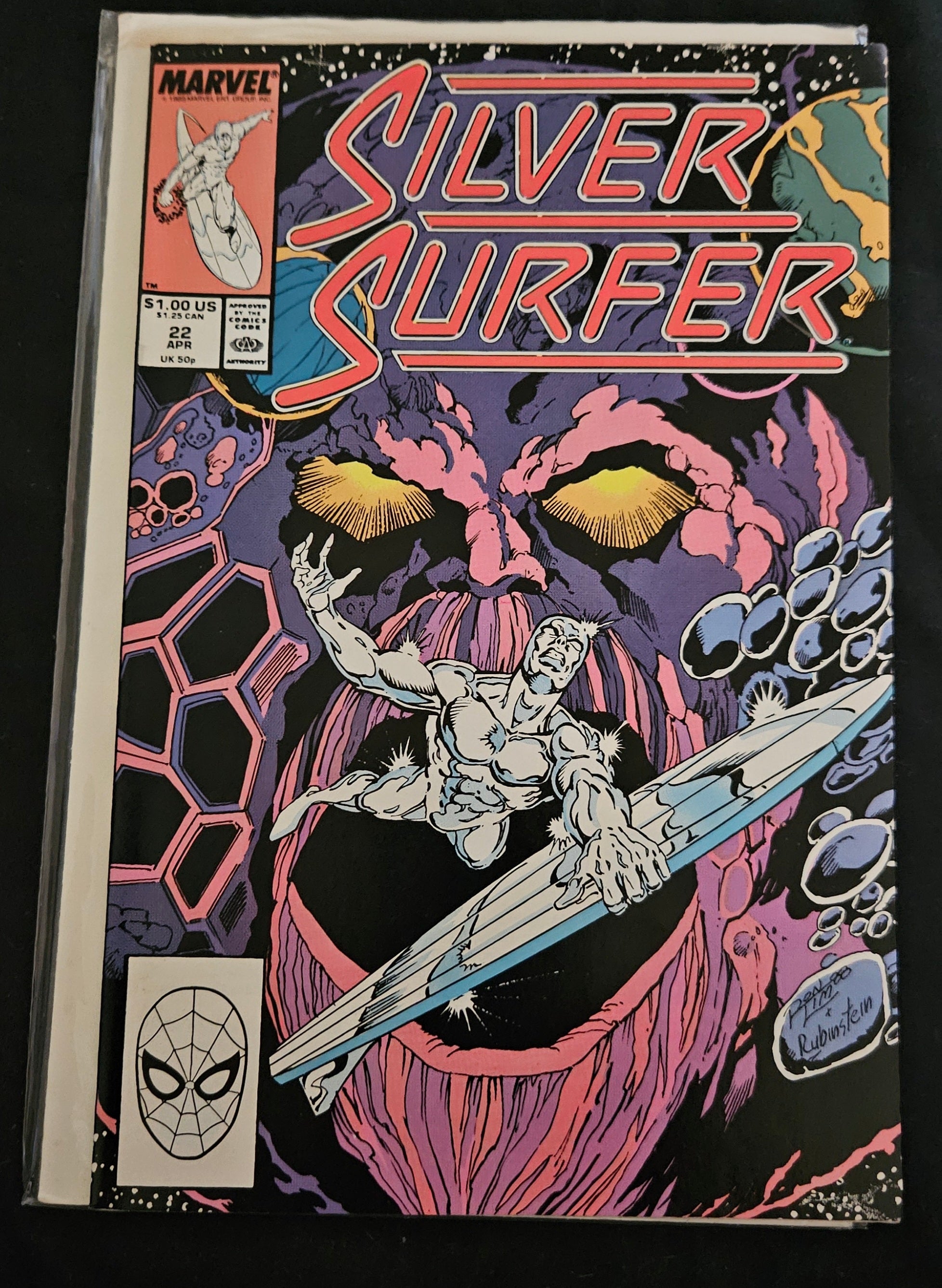 Silver Surfer #22 (Aug 1988) Marvel Comic Book - The Madness of Mephisto! NM Condition | Collectible Superhero Comics for Fans & Investors | Perfect for Display, Gifts & Comic Collections | UPC: 071486024600