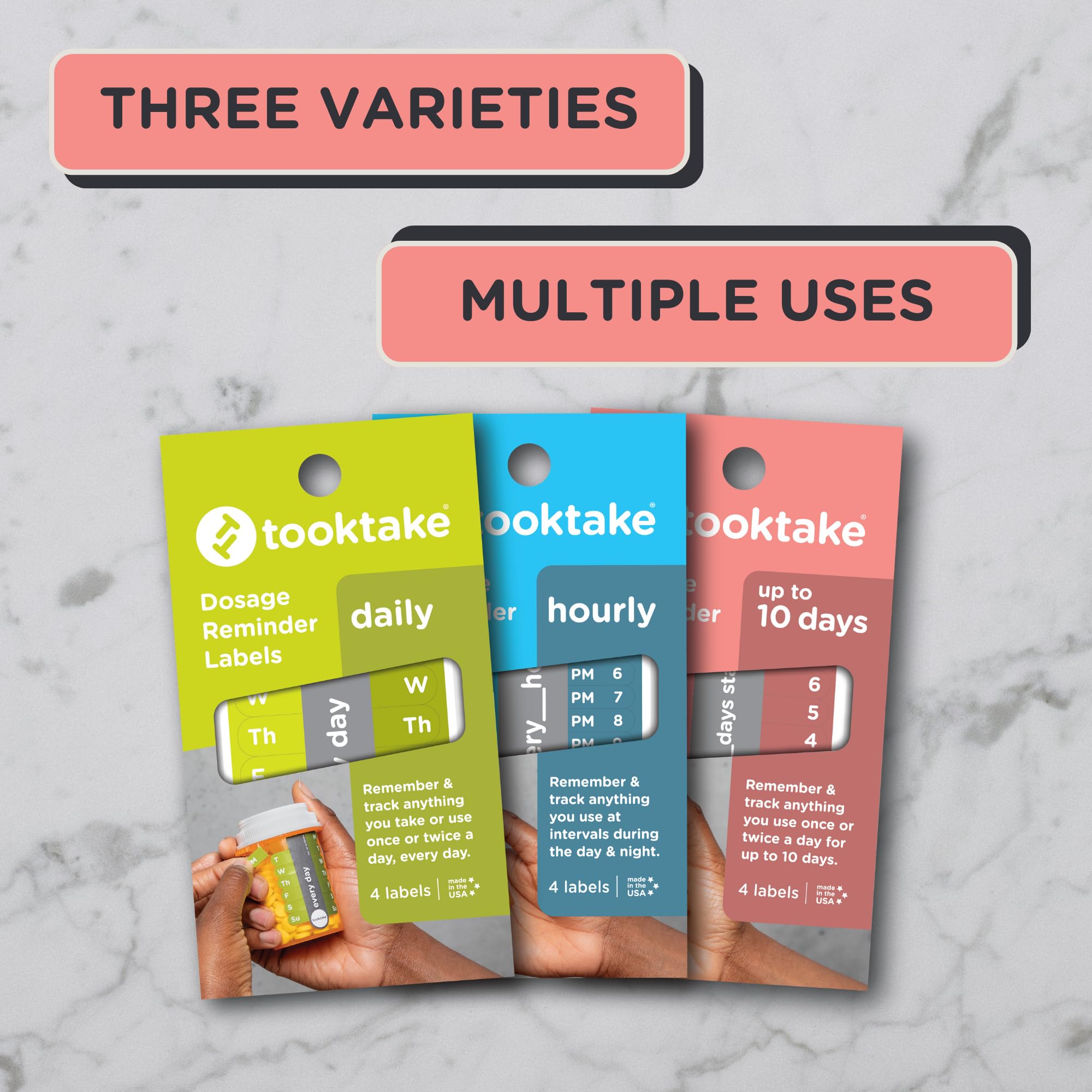 10-Day Tracking Stickers for Vitamins & Medications - Smart Pill Organizer with AM/PM Slots - Daily & Weekly Medicine Tracker for Pills, Supplements & Vitamins | Perfect for Travel, Elderly Care & Medication Management
