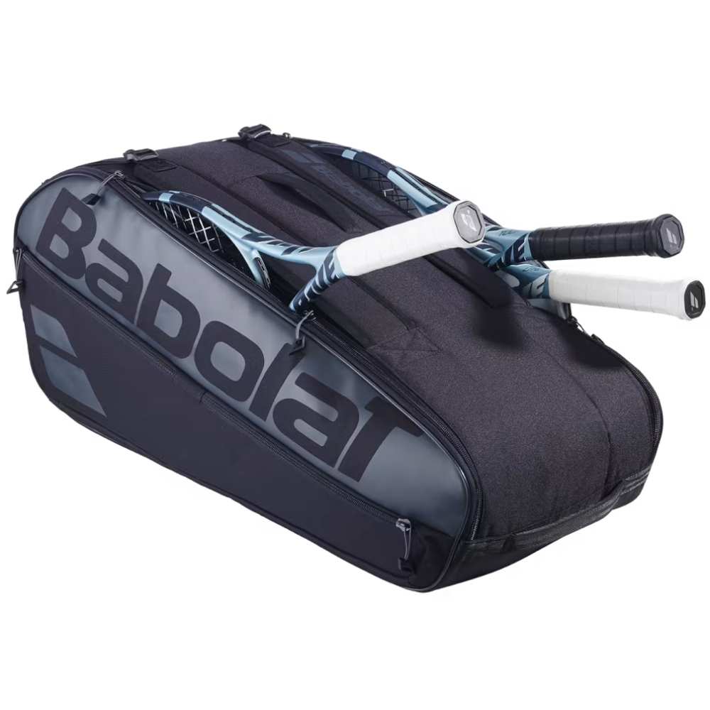 Babolat Evo Court L 9-Pack Tennis Racquet Bag - Black | Premium Tennis Gear for Players & Coaches | Perfect for Tournaments, Training & Court Storage