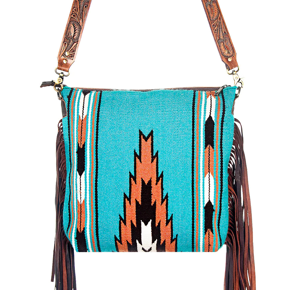 Aztec Fringe Crossbody Purse - Boho Chic Handbag for Women - Perfect for Music Festivals, Beach Outings & Travel Accessories